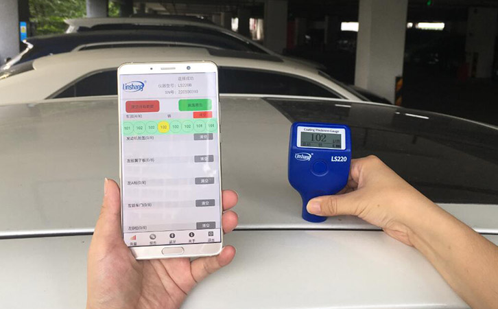 藍牙漆膜儀LS220B測試汽車 藍牙漆膜儀LS220B測試汽車